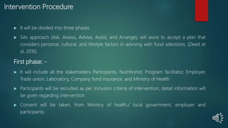 Dietary interventional motivational program (dimp) (1) for type 2 ...