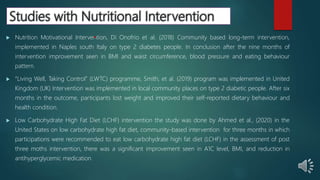 Dietary interventional motivational program (dimp) (1) for type 2 ...