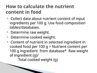 Dietary planning of fruits and vegetables.pptx