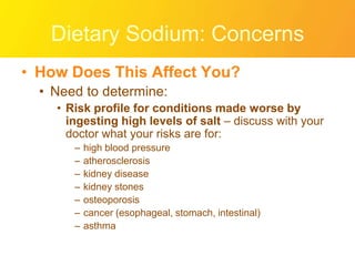 Dietary Sodium | PPT