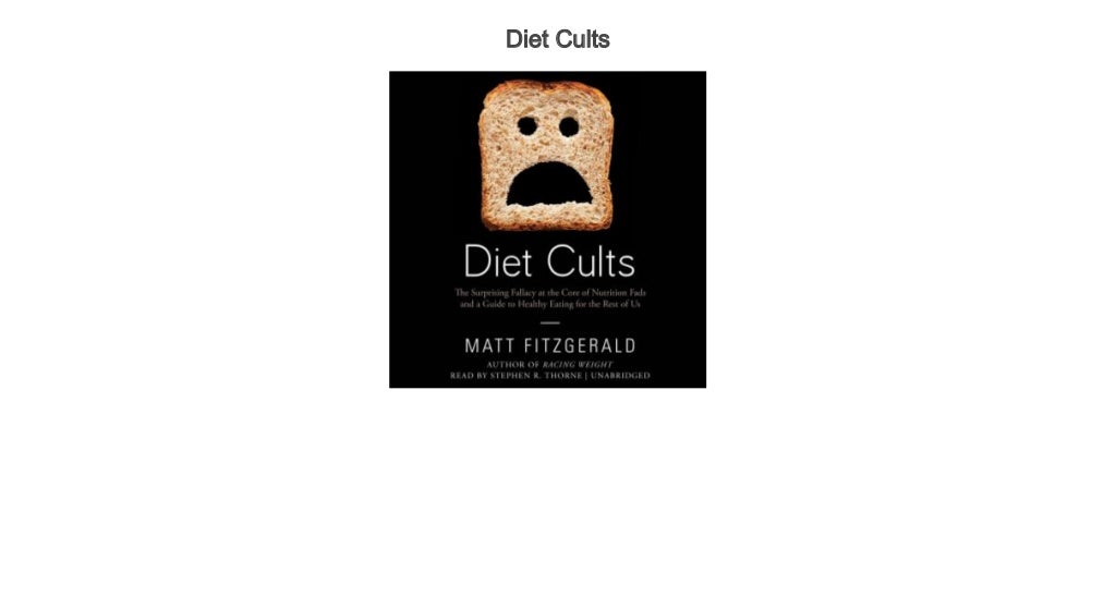 Diet Cults Audiobook Free Audiobook For Diet And Nutrition