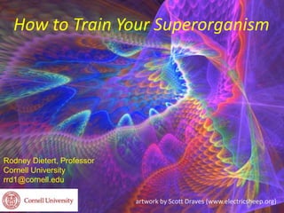 artwork by Scott Draves (www.electricsheep.org)
Rodney Dietert, Professor
Cornell University
rrd1@cornell.edu
How to Train Your Superorganism
 