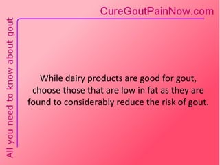 Diet For Gout That Works