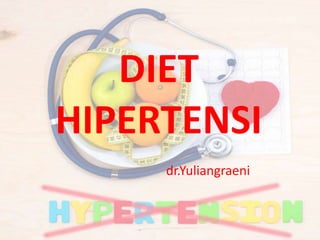 DIET
HIPERTENSI
dr.Yuliangraeni
 