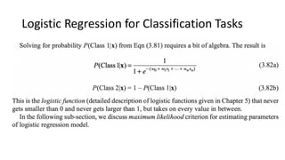 Logistic Regression for Classification Tasks
 