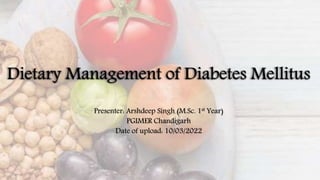 Presenter: Arshdeep Singh (M.Sc. 1st Year)
PGIMER Chandigarh
Date of upload: 10/03/2022
 