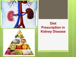 Diet
Prescription in
Kidney Disease
 