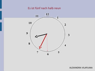 Es ist fünf nach halb neun
•
ALEXANDRA VILAPLANA
 