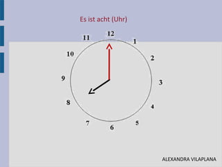 Es ist acht (Uhr)
•
ALEXANDRA VILAPLANA
 