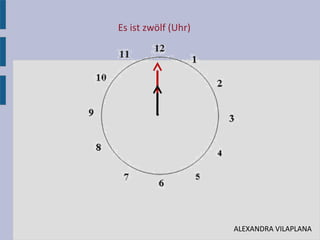 Es ist zwölf (Uhr)
•
ALEXANDRA VILAPLANA
 