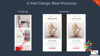 50
E-Mail Design Best Practices
The Zig-Zag „Squint test“
 