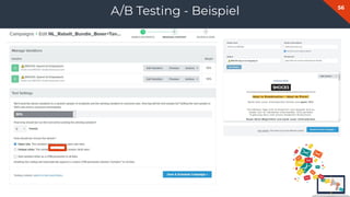 56
A/B Testing - Beispiel
 