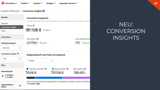 87
NEU:
CONVERSION
INSIGHTS
 