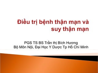PGS TS BS Trần thị Bích Hương
Bộ Môn Nội, Đại Học Y Dược Tp Hồ Chí Minh
 