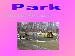 Wir sind in den Park gegangen.