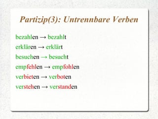 wohn en -> ge wohn t 