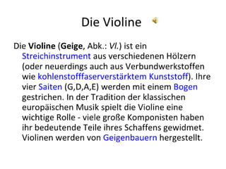 Die violine (cornelia)
