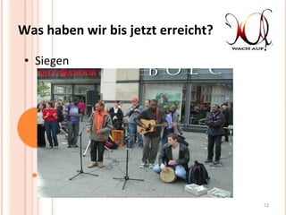 Was haben wir bis jetzt erreicht? Siegen 