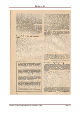 Zeitschrift
DIE VOLKSPOLIZEI Nr. 18 vom 10. November 1949 Seite 15
 