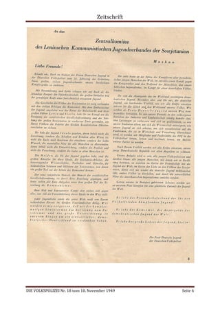 Zeitschrift
DIE VOLKSPOLIZEI Nr. 18 vom 10. November 1949 Seite 6
 