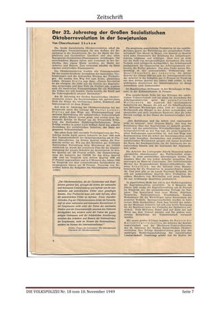 Zeitschrift
DIE VOLKSPOLIZEI Nr. 18 vom 10. November 1949 Seite 7
 