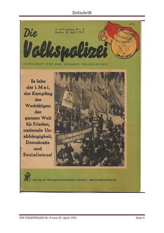 Zeitschrift
DIE VOLKSPOLIZEI Nr. 8 vom 25. April 1951 Seite 4
 