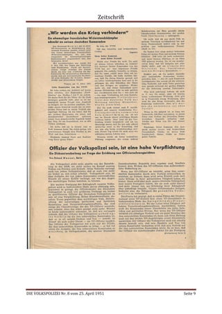 Zeitschrift
DIE VOLKSPOLIZEI Nr. 8 vom 25. April 1951 Seite 9
 