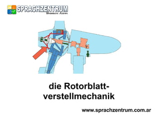 die Rotorblatt- verstellmechanik www.sprachzentrum.com.ar 