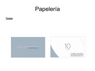 PapeleríaTarjeta