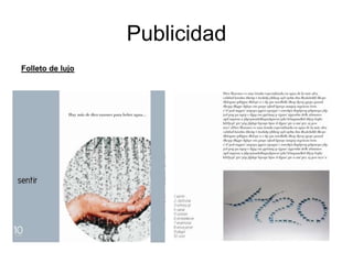 PublicidadFolleto de lujo