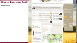 Bitburger Braugruppe GmbH
KM Plattform
interface projects GmbH © 201522
 