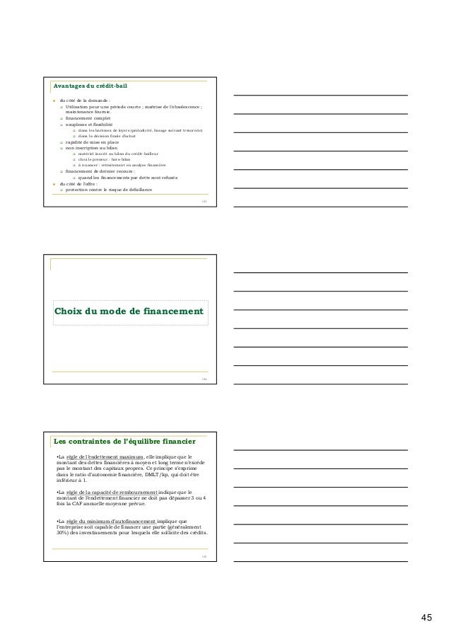 decisions dinvestissement et de financement s5 encga 45 638