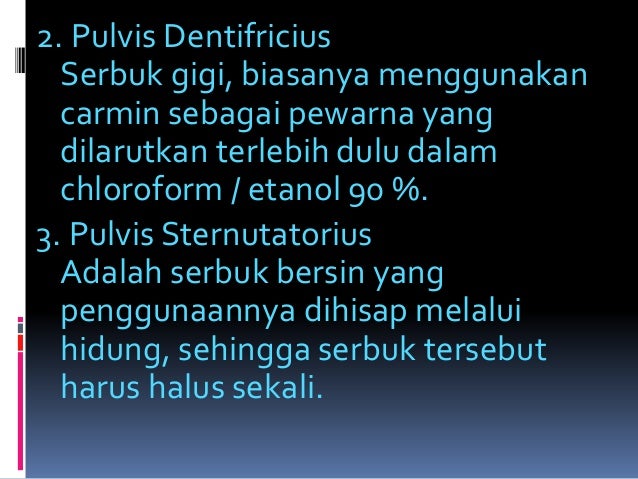 PULVIS and PULVERS
