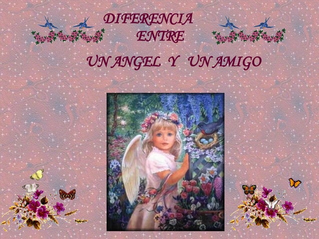 Diferencia entre un Angel y un Amigo | PPT | Descarga Gratuita