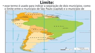 Diferença Entre Limite e Fronteira: Conceitos e Exemplos no Brasil | PPTX