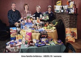 Uma família britânica : U$253.15 / semana   