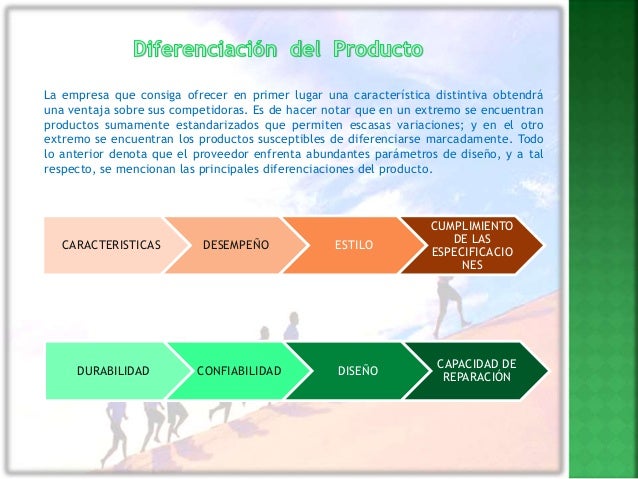Diferenciación producto con Marketing Mix