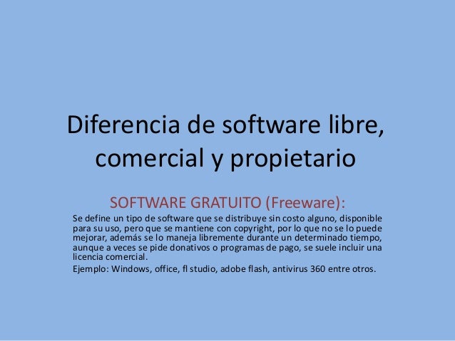 Diferencias Entre El Software Libre Y El Software