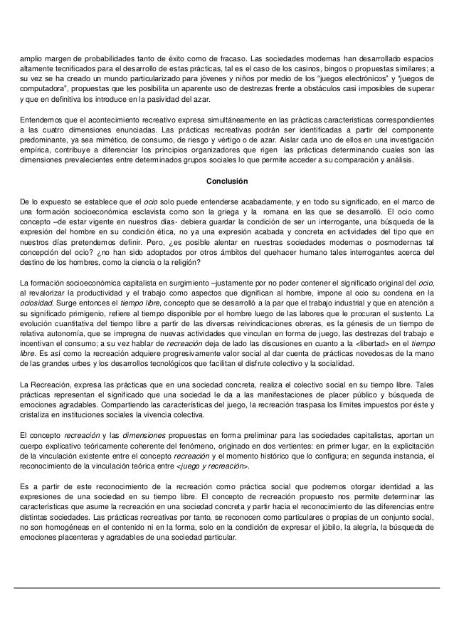Diferencias entreociotiempolibreyrecreacion
