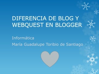 Informática
María Guadalupe Toribio de Santiago
 