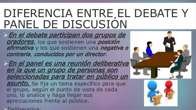 Diferencias de panel y debate
