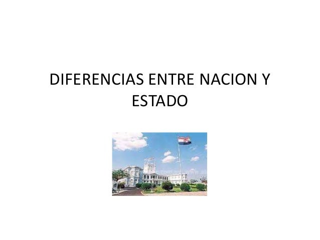 Conceptos entre nación y estado