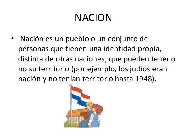 Conceptos entre nación y estado