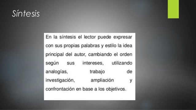 Diferencias entre resumen y síntesis