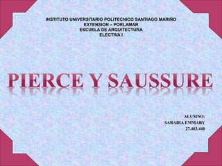 INSTITUTO UNIVERSITARIO POLITECNICO SANTIAGO MARIÑO
EXTENSION – PORLAMAR
ESCUELA DE ARQUITECTURA
ELECTIVA I
ALUMNO:
SARABIA EMMARY
27.403.440
 