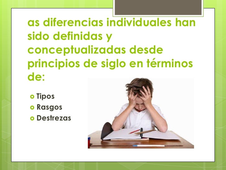 Diferencias individuales en el aprendizaje