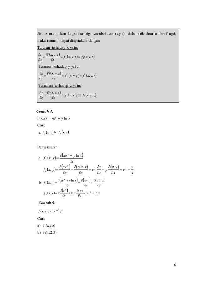 13 Contoh Soal Dan Jawaban Diferensial Parsial Kumpulan Contoh Soal