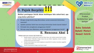 Diferensiasi
Produk
berdasarkan gaya
belajar
Buku Sekolah
Behati Materi
Hemat listrik
 