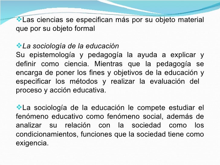 Educación y Sociología
