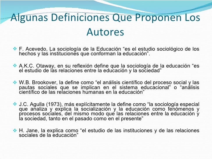 Educación y Sociología